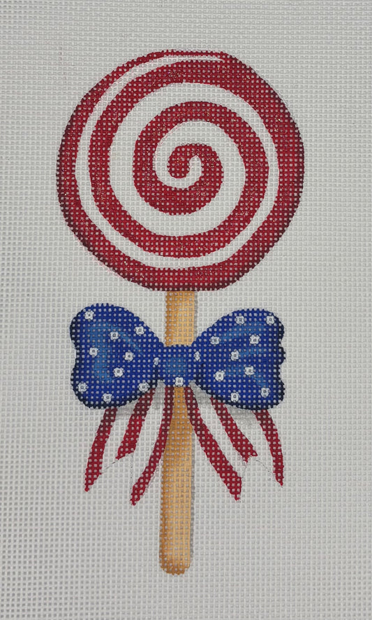 Mini Patriotic Swirly Lollipop