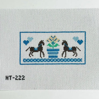 KCN Designs HT222 Blue Horse