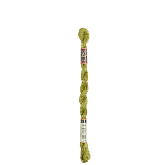 471 Avocado Green - VY LT, DMC Perle Cotton #5 Skein