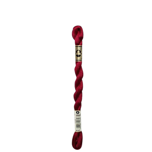 498 Red - DK, DMC Perle Cotton #5 Skein