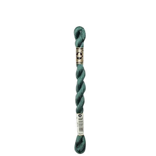 501 Blue Green - DK, DMC Perle Cotton #5 Skein