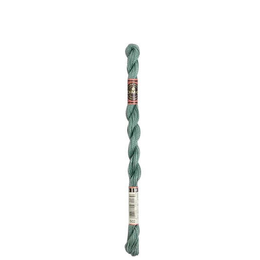 502 Blue Green, DMC Perle Cotton #5 Skein