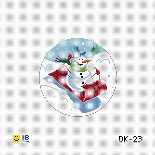Lauren Bloch Designs Frosty Loves Tobogganing DK-23
