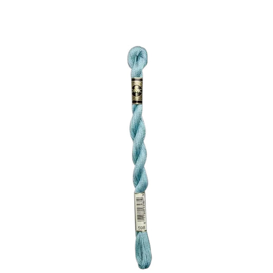 598 Turquoise - LT, DMC Perle Cotton #5 Skein