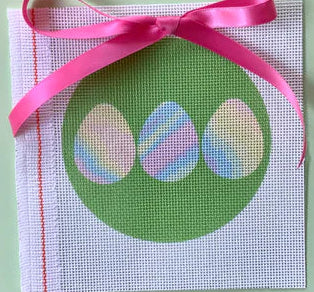 Moore Stitching Tie Dyed Eggs Ornament
