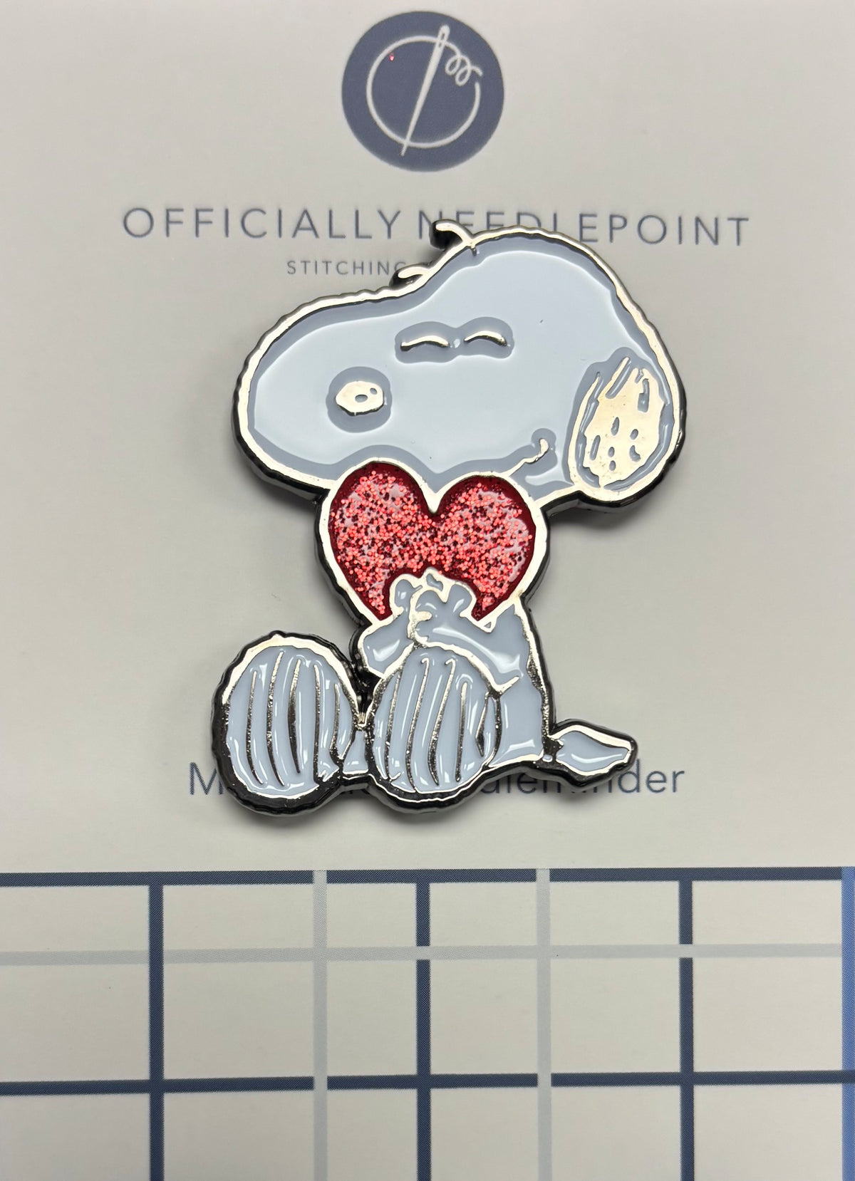 Officially Needlepoint
Snoopy Loves W/Sparkle Heart
MINDER-SnoopyHeart