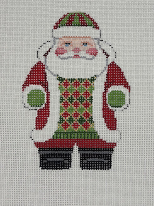 Snowflake Red Jacket Santa