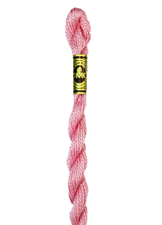 605 Cranberry - VY LT, DMC Perle Cotton #5 Skein