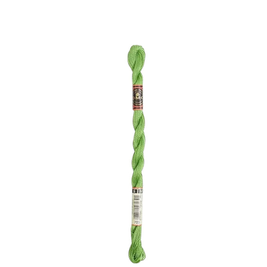 703 Chartreuse, DMC Perle Cotton #5 Skein