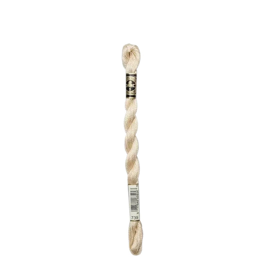 739 Tan - ULT VY LT, DMC Perle Cotton #5 Skein