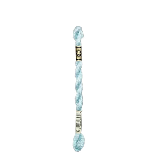 747 Sky Blue - VY LT, DMC Perle Cotton #5 Skein
