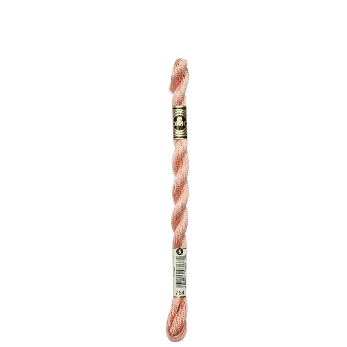 754 Peach - LT, DMC Perle Cotton #5 Skein