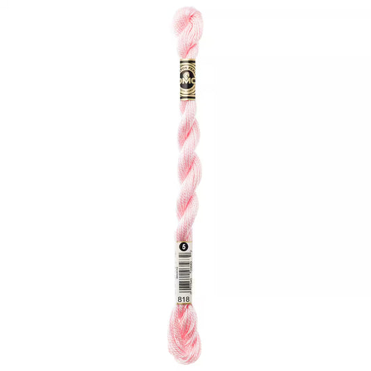 818 Baby Pink, DMC Perle Cotton #5 Skein