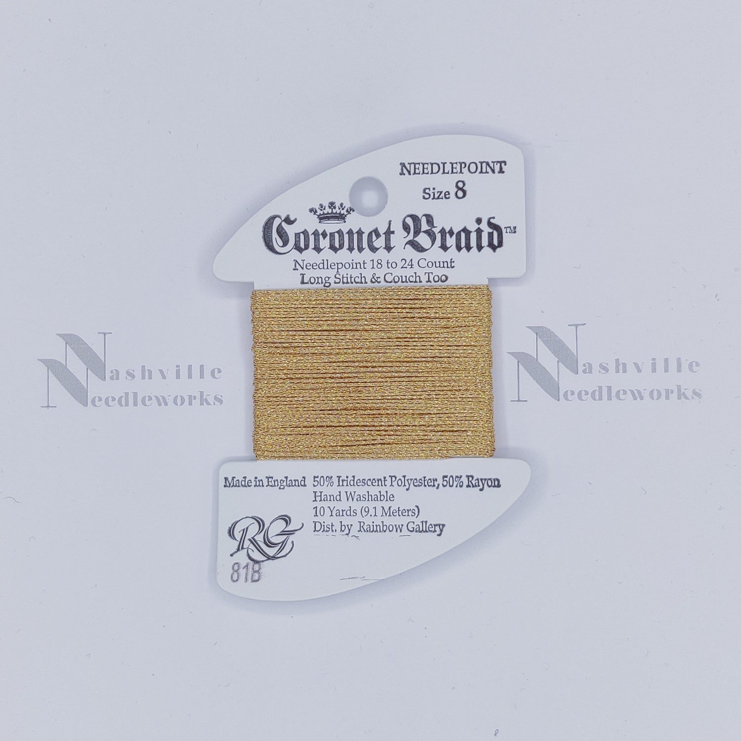 Coronet Braid #8 - 81B Gold