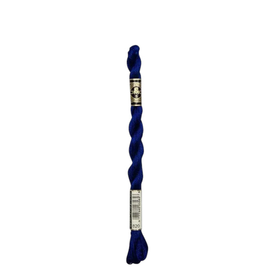 820 Royal Blue - VY DK, DMC Perle Cotton #5 Skein