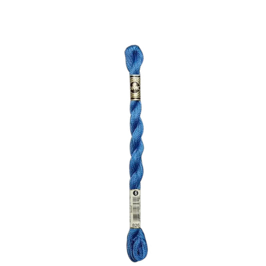 826 Blue - MED, DMC Perle Cotton #5 Skein