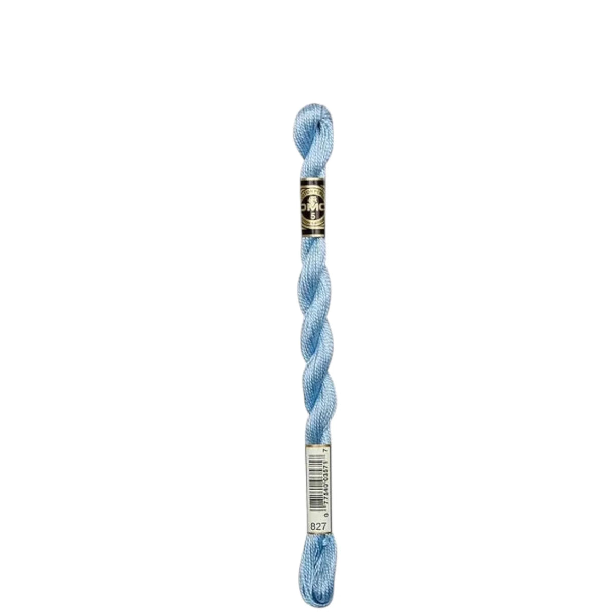 827 Blue - VY LT, DMC Perle Cotton #5 Skein