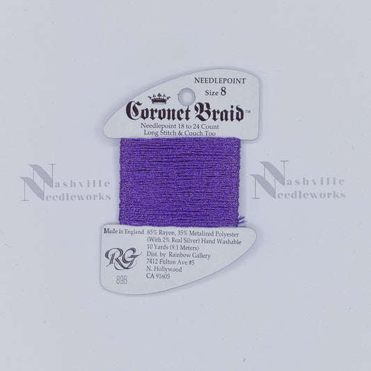 Coronet Braid #8 - 89B Purple