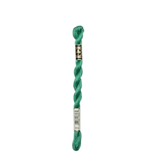 912 Emerald Green - LT, DMC Perle Cotton #5 Skein