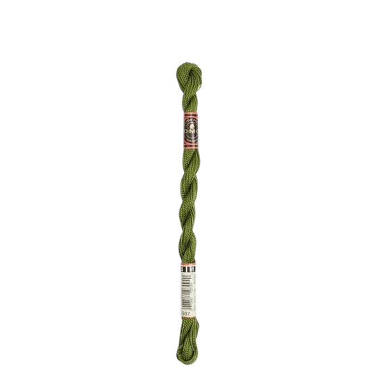 937 Avocado Green - MED, DMC Perle Cotton #5 Skein