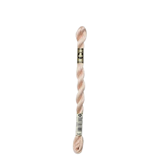 948 Peach - VY LT, DMC Perle Cotton #5 Skein