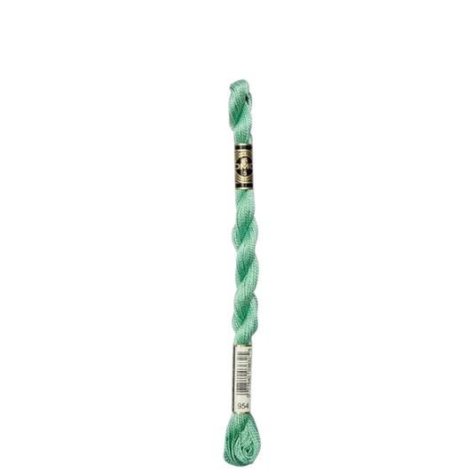 954 Nile Green, DMC Perle Cotton #5 Skein