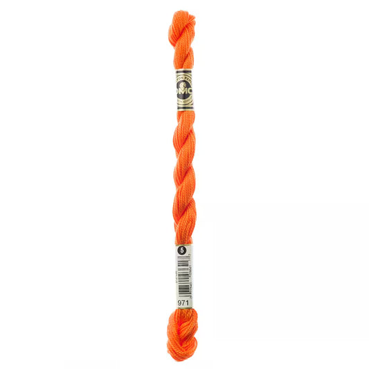 971 Pumpkin, DMC Perle Cotton #5 Skein