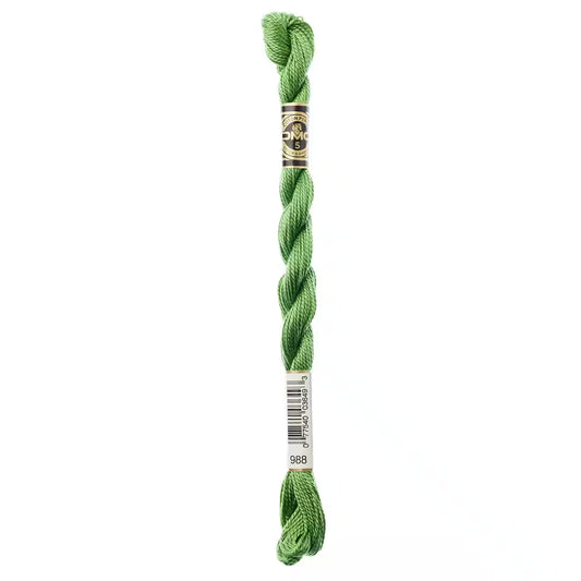 988 Forest Green - MED, DMC Perle Cotton #5 Skein