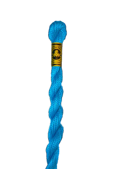 996 Electric Blue - MED, DMC Perle Cotton #5 Skein