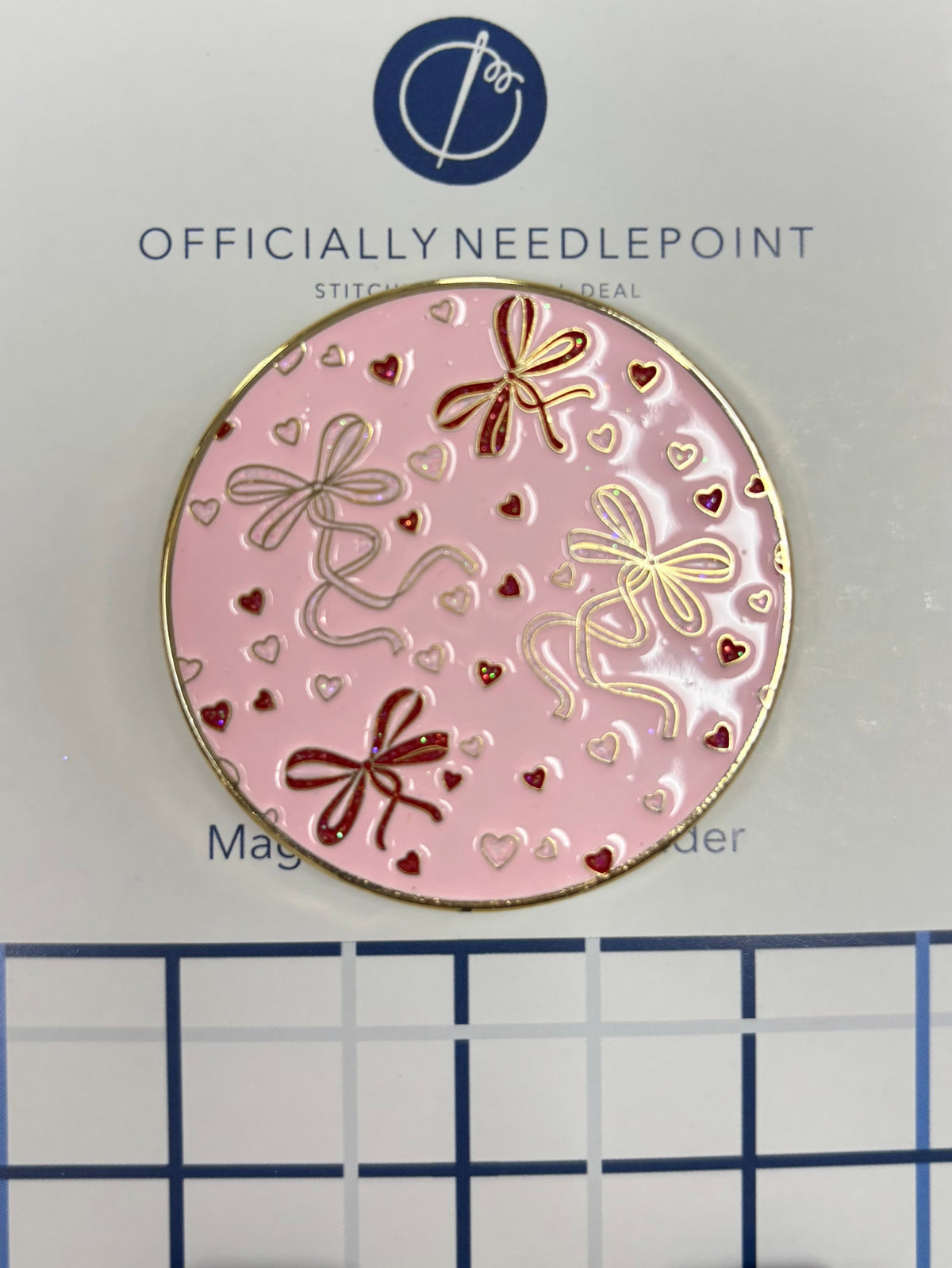 Officially Needlepoint
Love at First Stitch Needleminder
MINDER-LOVE