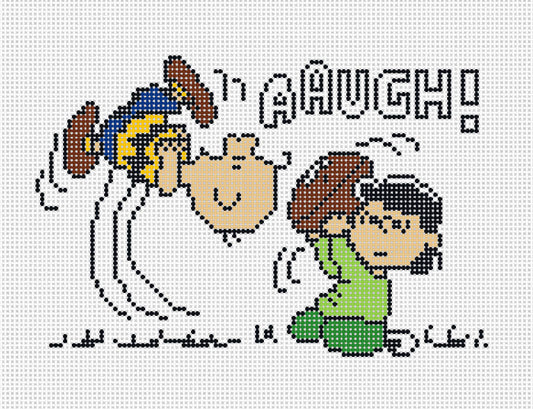 PEANUTS Football - Charlie Brown & Lucy - "AARGH!" Canvas
Officially Needlepoint SKU:  EV06