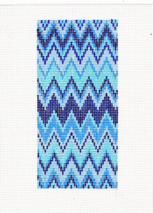 AF33 Blue ZigZag Eyeglass Single Side