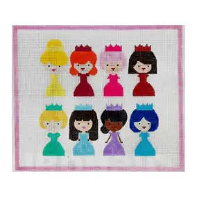CBK Needlepoint Collections Ann Kelle 
Eight Little Princesses AK-PL12