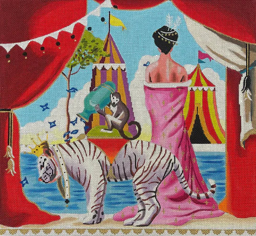 COP Siberian Tiger with Monkey AN358 Digital Stitch Guide