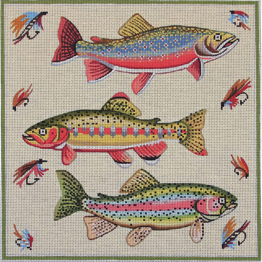 Alice Peterson 1873 Three Fish