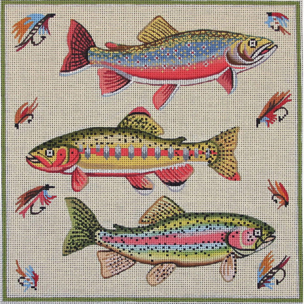 Alice Peterson 1873 Three Fish