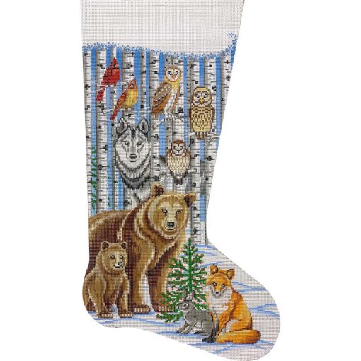 Animals & Birch Tree Stocking (TS)