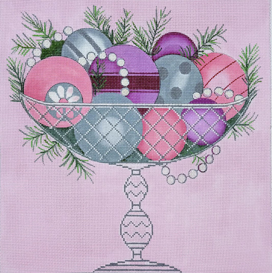 Alice Peterson Company AP4387 Ornaments in Crystal Dish