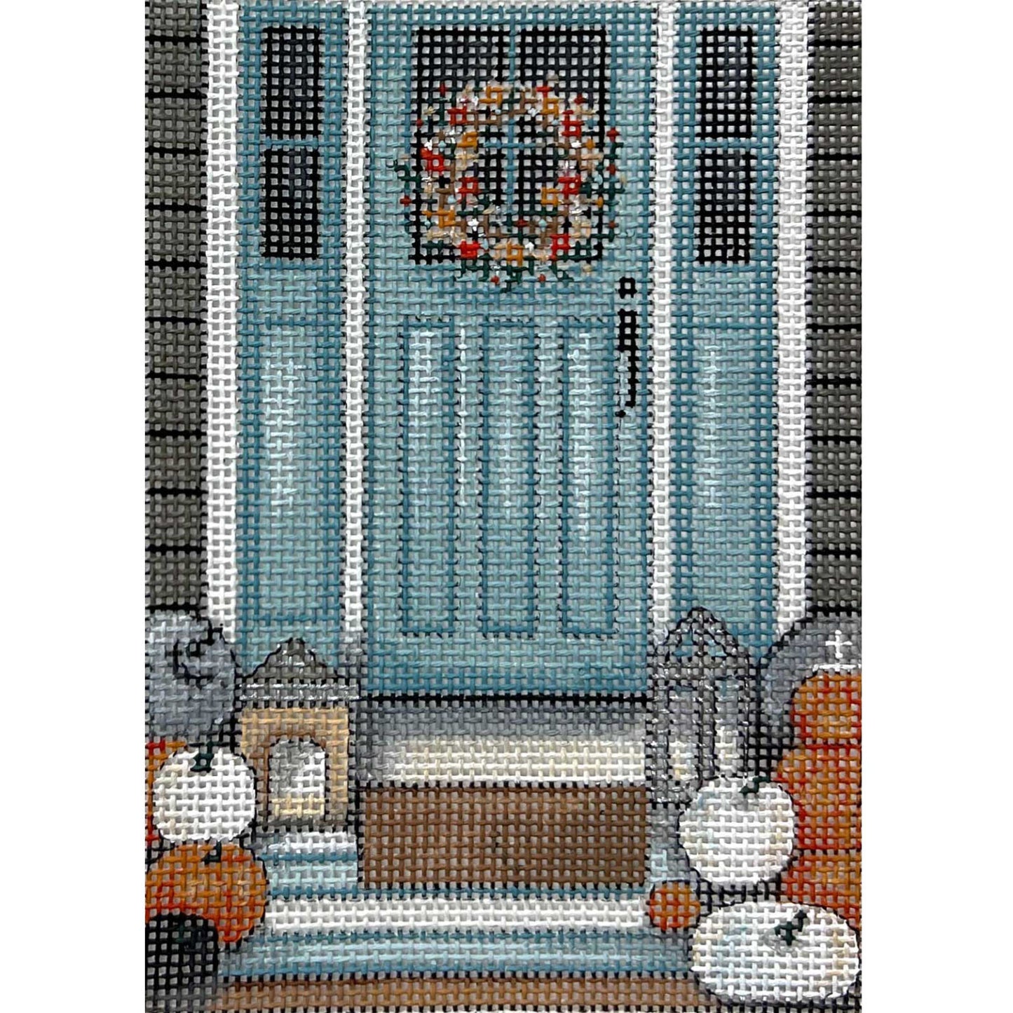 Pumpkins Teal Door (TS)