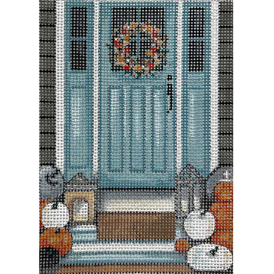 Pumpkins Teal Door (TS)