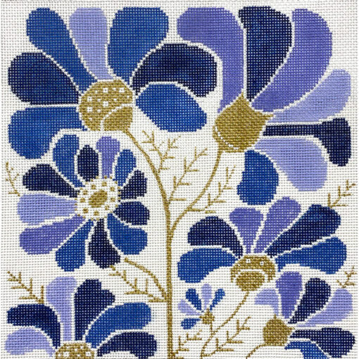 Blue Modern Floral (TS)