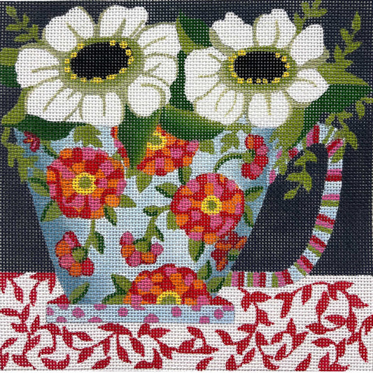 Floral Mug - White Flowers (TS)