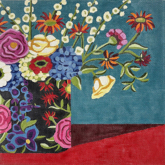 Flowers in Floral Vase (TS)