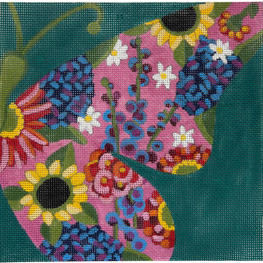 Small Half Butterfly - Teal