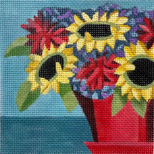 Sunflower Red Pot (TS)