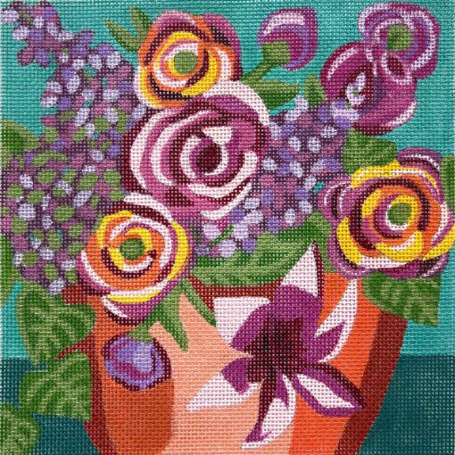 Flowers w/ Teal Background (TS)