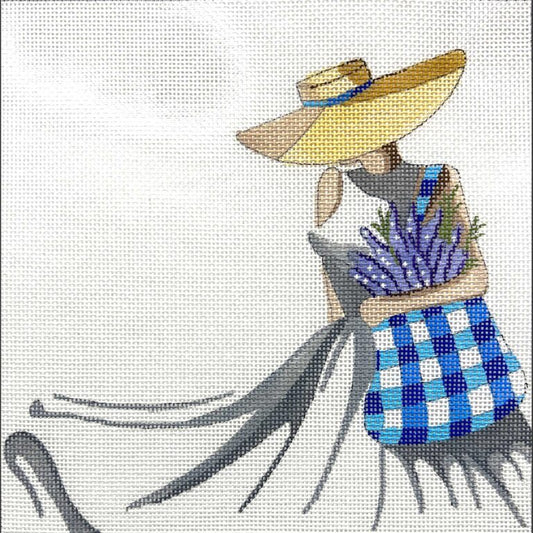 Alice Peterson 4743 Gingham Bag &amp; Lavender