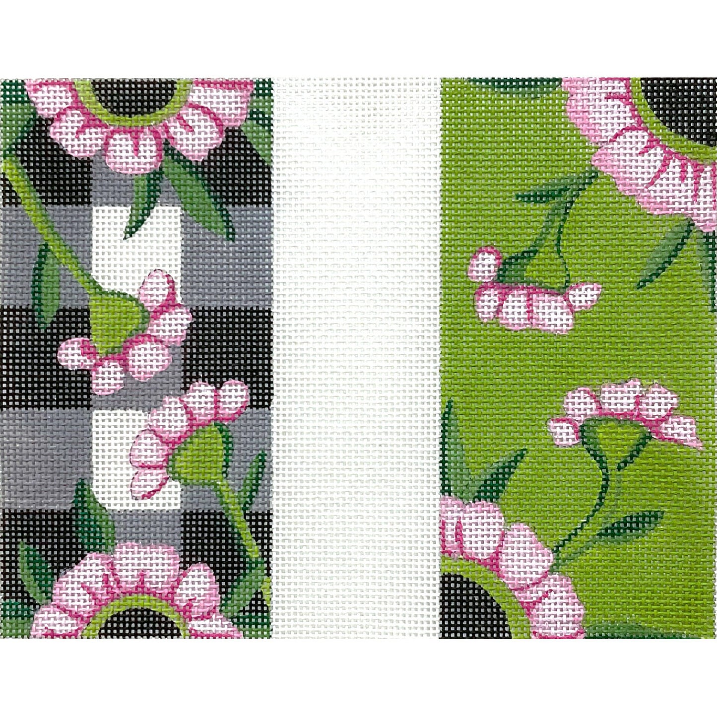 Black Check Floral Eyeglass (TS)