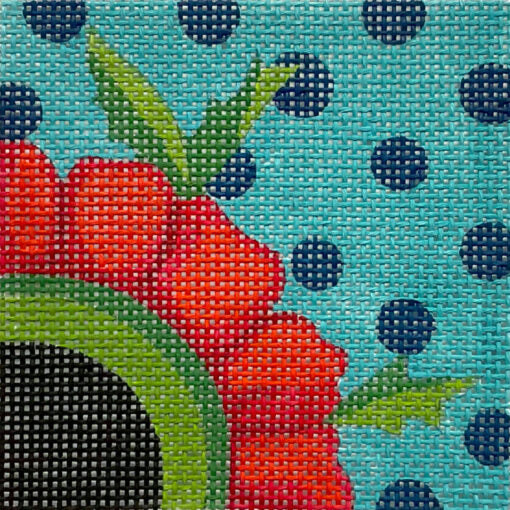 Red Flower on Dots (TS)