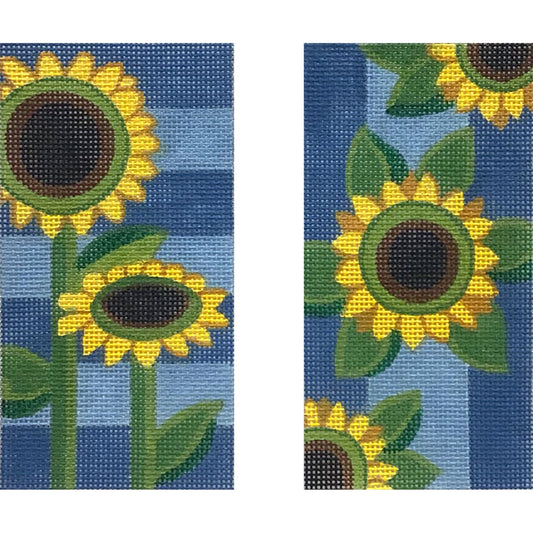 Sunflowers on Blue Eyeglass (TS)